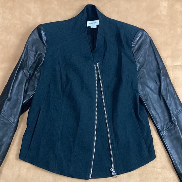 Helmut Lang Leather sleeve Riders Jacket L - Picture 5 of 7